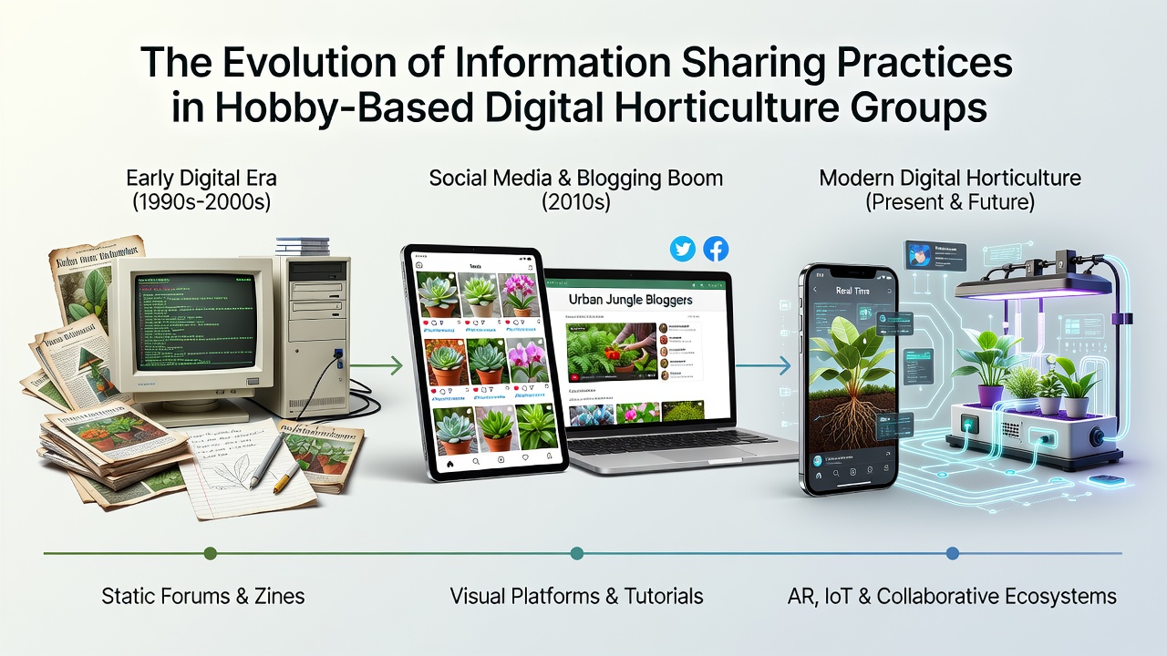 The Evolution of Information Sharing Practices in Hobby-Based Digital Horticulture Groups
